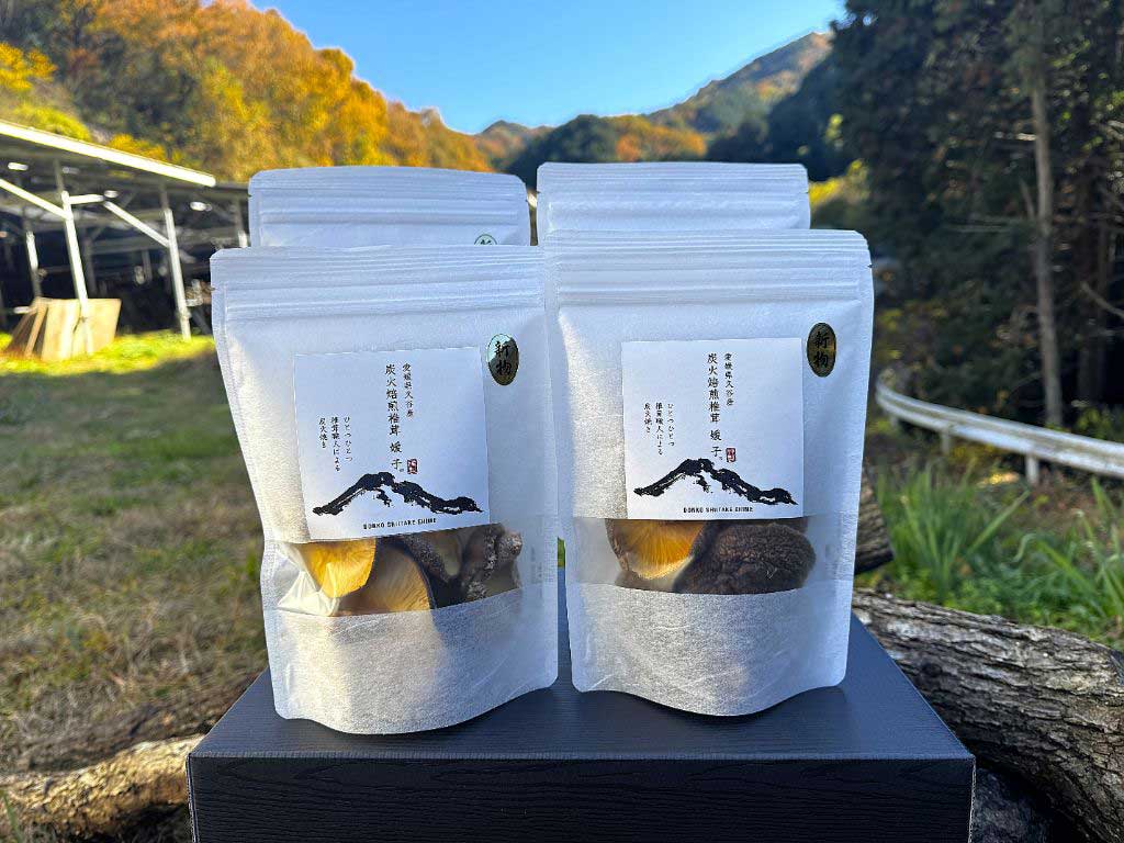 炭火焙煎椎茸 媛子 銀色パッケージ